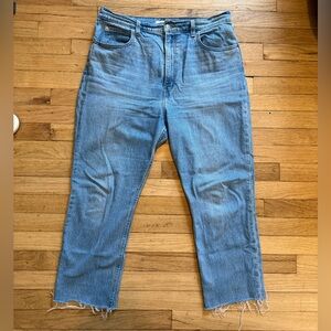 Levi's Women's 70s High Slim Straight Cropped Blue Jeans